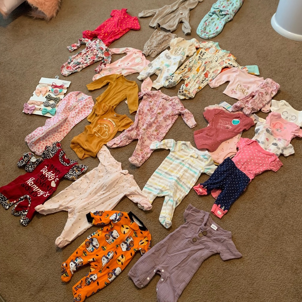 NEWBORN BABY GIRL LOT